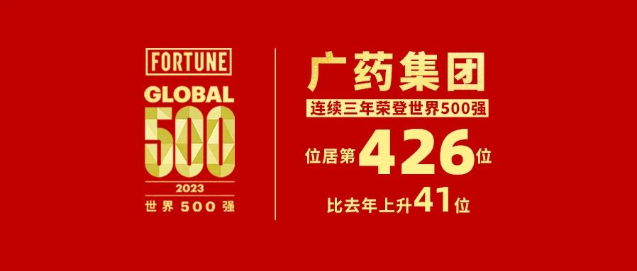 上升41位！白云山光華公司熱烈祝賀廣藥集團(tuán)世界500強(qiáng)排名再創(chuàng)新高